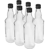 500 ml pullo vodkalle, mustalla ruuvikorkilla, 6 kpl - 12 