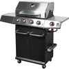 Kaasugrilli dragON BBQ101, 11,7 kW, musta-hopea - 3 