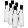 Kapteenin pullo 500 ml kierrekorkilla - 6 kpl ['viskipullo', ' lasipullo', ' kotiviinipullo', ' läpinäkyvä pullo', ' pullo kierrekorkilla', ' 500 ml pullo', ' monopolipullo']