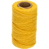 Keltainen puuvillanyöri 2 mm/55 m/100 g ['puuvillanyöri', ' puuvillalanka', ' nyöri herkille kasveille', ' luonnollinen nyöri', ' ekonyöri', ' makramenyöri', ' sidontanyöri', ' käsityönyöri', ' kiristysnyöri', ' keltainen nyöri', ' keltainen lanka']