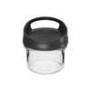 Lasinen säiliö 235 ml, ripustettavalla kannella ['lasinen säiliö', ' säiliö', ' lasinen säiliö kannella', ' lasinen säiliö ripustettavaksi', ' kansi kahvalla', ' ripustettava säiliö', ' maustesäiliö', ' säiliö kuivatuotteille', ' purkkisäiliö 235 ml']