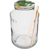 Lasipurkki 1,5 L, fi 82/6 värillisellä kannella + pihdit ['lasipurkki', ' purkki kannella', ' purkki kurkkujen säilöntään', ' purkki kurkuille', ' purkki pihdeillä', ' kurkkupihdit', ' keittiöpihdit']