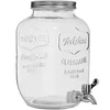 Limonadapurkki hanalla - lasinen, 4 L ['limonadapurkki', ' juomapullo', ' purkki hanalla', ' 4 litran purkki hanalla', ' lasipullo hanalla', ' lasipullo juomille', ' juomapurkki', ' juomapurkki juhliin', ' puutarhapurkki hanalla', ' limonadi ulkona', ' kesäinen virkistys']