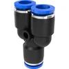 Pistokeliitin 10 mm, tyyppi Y - 1 kpl ['lisävarusteet tislaimeen', ' modulaarinen tislaaja', ' letkuliitin', ' Y-liitin']