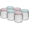 Purkit TO 106 ml värillisellä kannella fi 53 - 6 kpl. ['purkit', ' pienet purkit', ' purkki', ' lasipurkki', ' lasipurkit', ' purkki kannella', ' säilöntäpurkit', ' säilöntäpurkki', ' säilöntäpurkit', ' maustepurkit', ' hillopurkki', ' hillopurkit', ' hunajapurkki', ' pieni hunajapurkki']