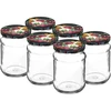 Purkit TO Neljännes 250 ml kannella fi 66 - 6 kpl ['purkit kierrekansilla', ' twist-off purkit', ' hilloille', ' hilloille', ' kompoteille', ' säilykkeille', ' salaateille', ' koristeelliset kannet']