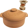 Pyöreä roomalainen pata 4L ['roomalainen pata', ' rasvaton paistaminen', ' höyrykypsennys', ' lihalle', ' leivälle', ' kalalle', ' kasvissyöjille', ' yhden padan ateriat', ' lasten ateriat', ' dieettiruoat', ' leivän leivontaan', ' savipata', ' savinen pata', ' lahjaidea', ' pateelle', ' vuokaruokaan', ' roomalainen pata kannella']