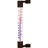 Ruskea ulkotermometri (-50°C - +50°C) 18cm ['ulkotermometri', ' termometri', ' ikkunatermometri', ' termometri selkeä asteikko', ' muovinen termometri', ' ikkunatermometri', ' parveketermometri', ' kaksipuolinen termometri', ' itseliimautuva termometri']