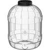 Särkymätön, monikäyttöinen purkki mustalla kannella, 15L - 7 