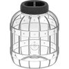 Särkymätön, monikäyttöinen purkki mustalla kannella, 5L ['purkit säilykkeille', ' purkki', ' kurkkupurkki', ' likööripurkki', ' 5l purkki', ' sertifioitu purkki', ' särkymätön purkki', ' yleispurkki', ' monikäyttöpurkki', ' säilykepurkki', ' muovipurkki', ' kevyt purkki']