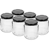 Twist-off purkki, paksu 580ml mustalla kannella fi 82/6, 6 kpl. ['purkit', ' purkki', ' purkkisarja', ' säiliöt', ' lasisäiliöt', ' säilytyspurkit', ' keittiöpurkit', ' lasipurkit', ' purkit metallikannella', ' elintarvikkeiden säilytyspurkit', ' säilöntäpurkit', ' yrttipurkit', ' kahvipurkit', ' teepurkit', ' astianpesukoneen kestävät purkit', ' lasipurkki', ' purkki kannella', ' purkkisarja', ' hillopurkit', ' paksu purkki', ' paksu']