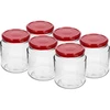 Twist-off purkki, paksu 580ml viininpunaisella kannella fi82/6, 6 kpl. ['purkit', ' purkki', ' purkkisarja', ' säiliöt', ' lasisäiliöt', ' säilytyspurkit', ' keittiöpurkit', ' lasipurkit', ' purkit metallikannella', ' elintarvikkeiden säilytyspurkit', ' säilöntäpurkit', ' yrttipurkit', ' kahvipurkit', ' teepurkit', ' astianpesukoneen kestävät purkit', ' lasipurkki', ' purkki kannella', ' purkkisarja', ' hillopurkit', ' paksu purkki', ' paksu']