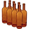 Viinipullo 0,75 L ruskea - pakkaus 8 kpl - 6 