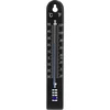 Yleislämpömittari (-30 - +50°C), 17 cm, musta ['lämpömittari', ' yleislämpömittari', ' muovinen lämpömittari', ' lämpömittari selkeällä asteikolla', ' lämpömittari kaksoisasteikolla °C ja °F', ' lämpömittari korkean kosteuden tiloihin', ' ulkolämpömittari -30°C asti', ' kosteudenkestävä lämpömittari', ' musta lämpömittari', ' vankka lämpömittari']