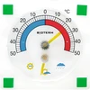 Yleismittari hygrometrillä, läpinäkyvä, itseliimautuva (-50°C - +50°C) - 3 