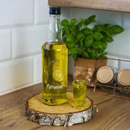 500 ml pullo kierrekorkilla, painatus "Cytrynówka", 1 kpl - 7