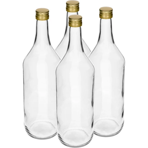 1 L Pöytäpullo kierrekorkilla fi28 - 4 kpl
