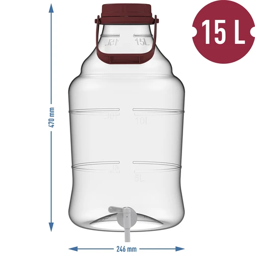15 L ilmapallo kahvalla ja hanalla - 13