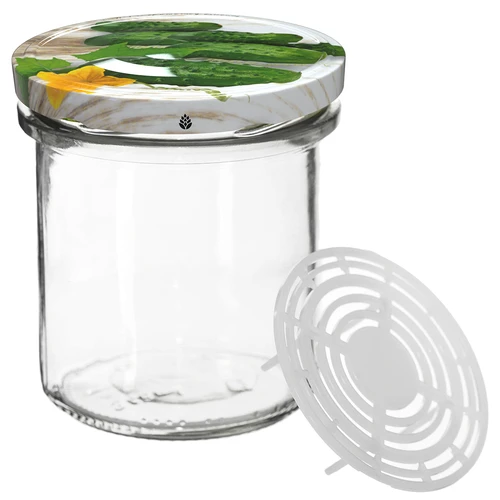 350 ml purkki kannella ja painolla - 6 kpl - 4