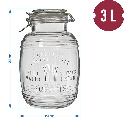 3L tynnyrimäinen purkki "OLD" klipsillä - 7