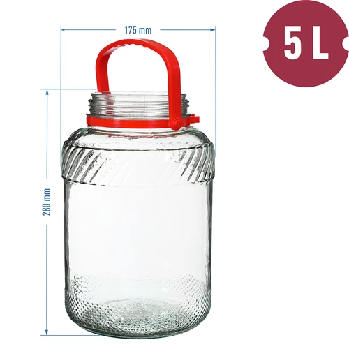 5 L purkki muovikannella - 6
