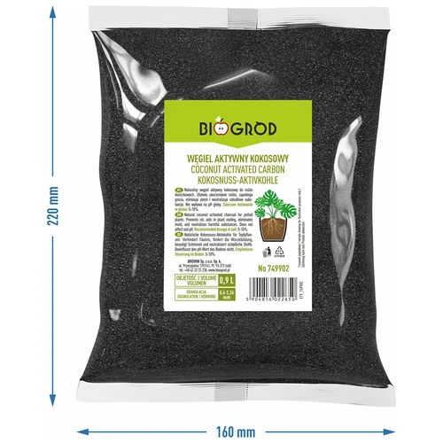 Aktiivihiili kookos kasveille 0,9 L - 5