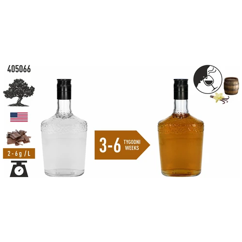 Amerikkalaiset tammilastut, voimakkaasti paahdetut, bourbon-tynnyreistä, 50 g - 6