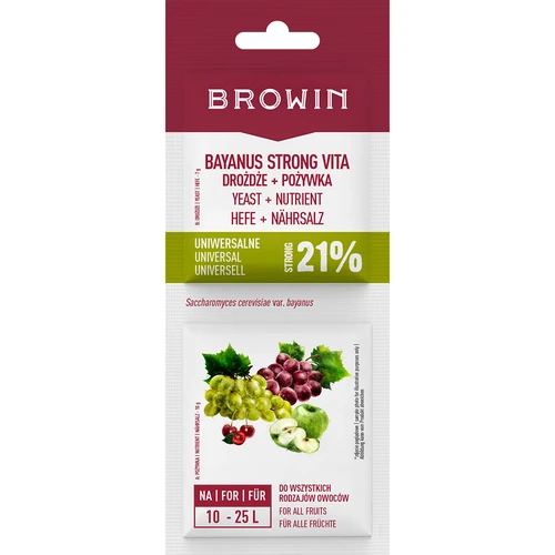 Bayanus-hiiva + ravinne - Yleiskäyttöinen - 21%, 17 g