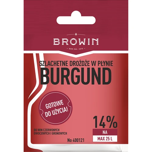 Burgundin viinihiiva ilman lisääntymistä, 20 ml