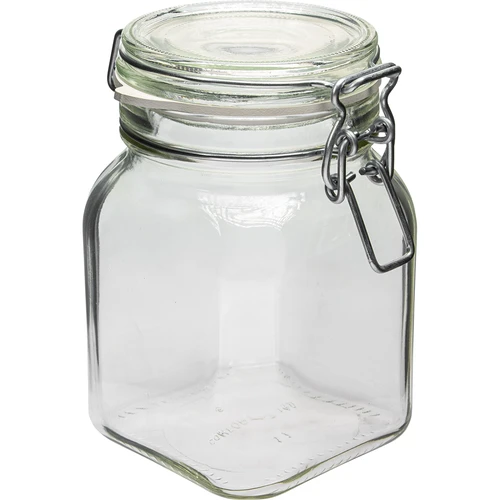 Comfort-purkki 750 ml neliö. ilmatiiviisti suljettava