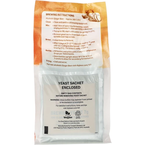 Coopersin Ginger Beer -oluen valmistustiiviste, 0,5 kg - 3