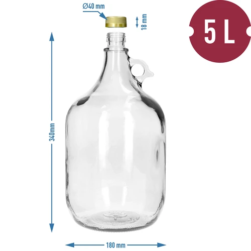 Dama-karahvi 5 L kierrekorkilla - 6