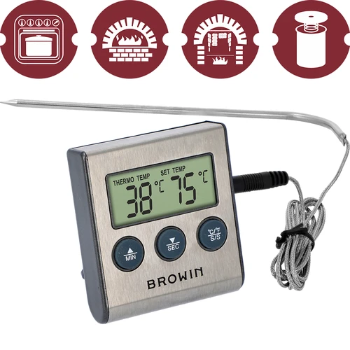 Elektroninen keittiölämpömittari anturilla (0°C - 250°C) - 2