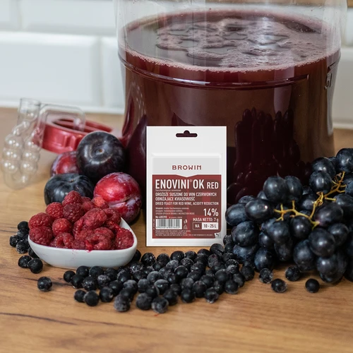 Enovini® OK RED - happamuutta alentava viinihiiva 7 g - 5