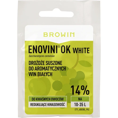 Enovini® OK WHITE - viinihiiva, joka alentaa happamuutta 7 g