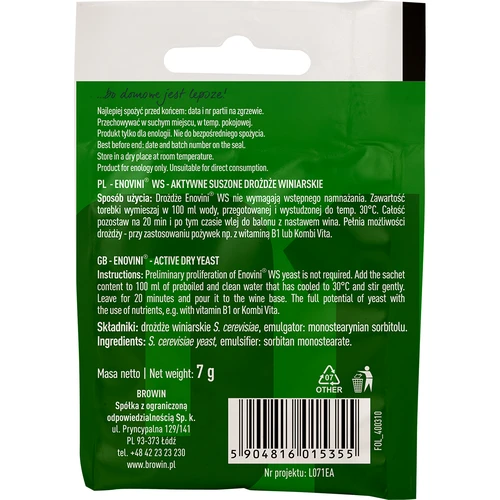 Enovini® WS viinihiiva, 7 g - 2