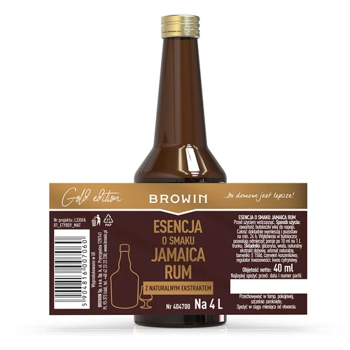 Gold-esanssi Jamaica Rum -maulla 4 L:lle, 40 ml - 5
