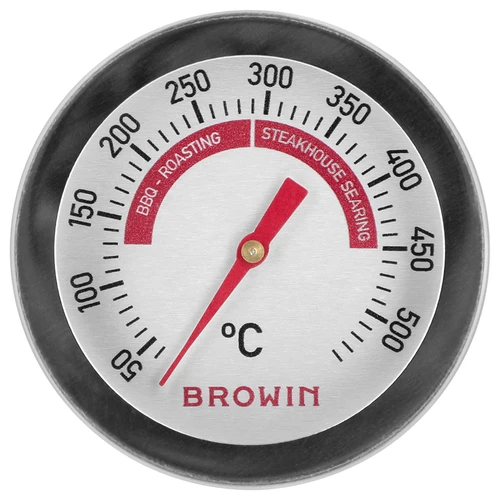 Grilli- ja BBQ-lämpömittari, 50 - +500°C, bimetallinen, 5,3 cm - 2