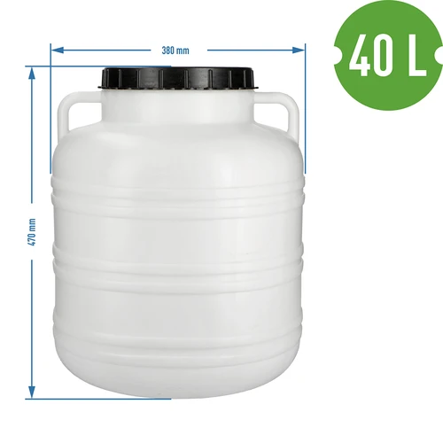 Hapatusastia 40L - valkoinen, kahvat - 8