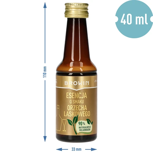Hasselpähkinäesanssi 4 litralle – 40 ml - 8