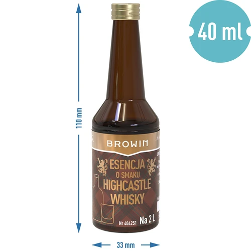 Highcastle Whisky -makuesanssi 2 liträän – 40 ml - 7