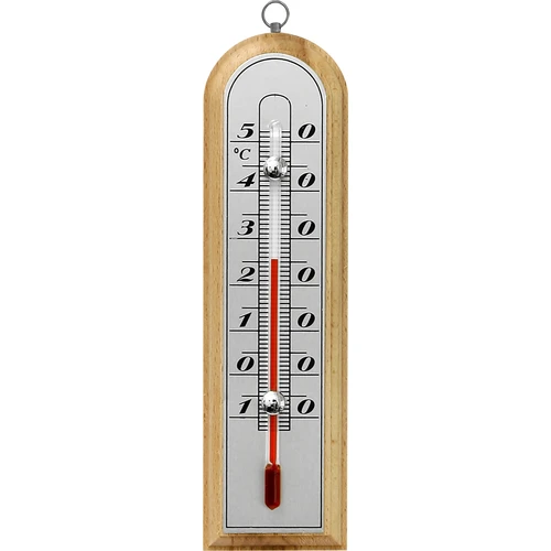 Huonelämpömittari hopeisella asteikolla (-10°C - +50°C) 16cm mix