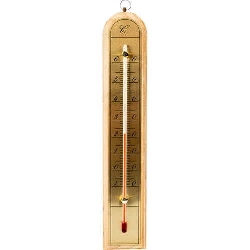 Huonelämpömittari kultaisella asteikolla (-10°C - +60°C) 28cm mix