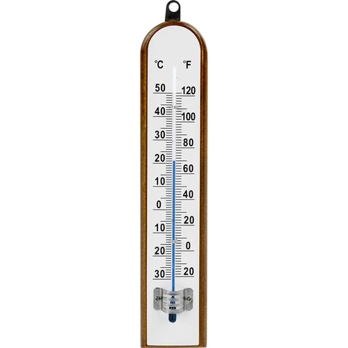 Huonelämpömittari valkoisella asteikolla (-30°C - +50°C) 20cm