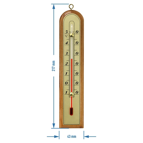 Huonemittari kultaisella asteikolla (-10°C - +50°C) 22cm, sekoitus - 2