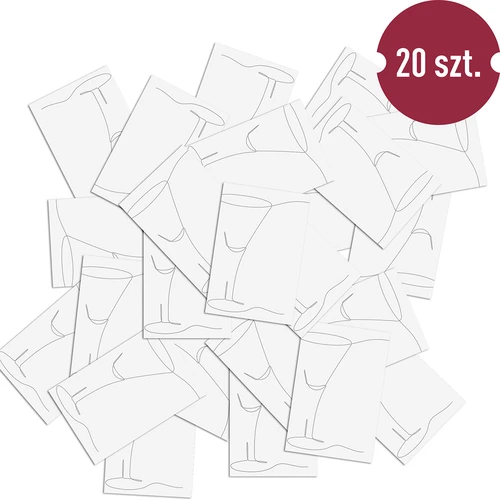 Itsekiinnittyvät etiketit 60 x 90 mm pulloihin, liköörille, alkoholille, vodkalle - 20 kpl - 4