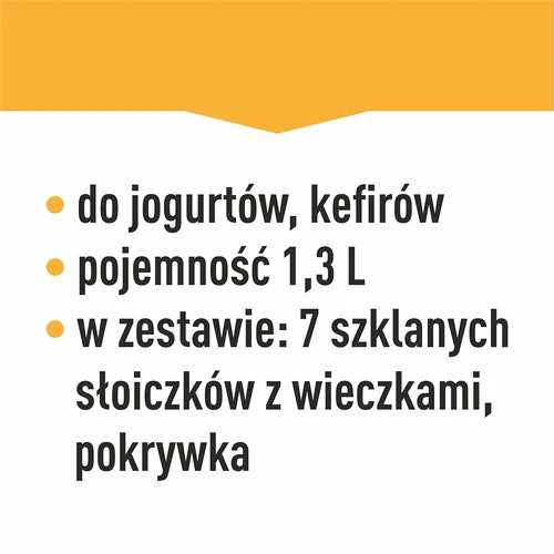 Jogurttikone termostaatilla, 7 purkkia, 1,3 L - 19