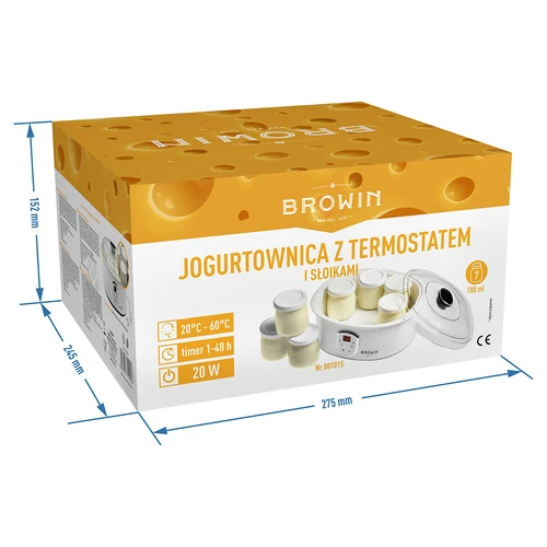 Jogurttikone termostaatilla, 7 purkkia, 1,3 L - 8