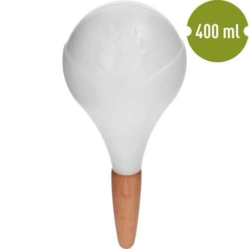 Kasvien kastelupallo, valkoinen matta keraamisella jalalla, 400ml - 2