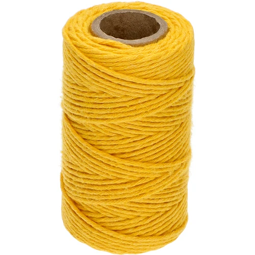 Keltainen puuvillanyöri 2 mm/55 m/100 g
